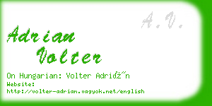 adrian volter business card